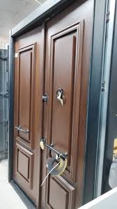 Premium brown double security door